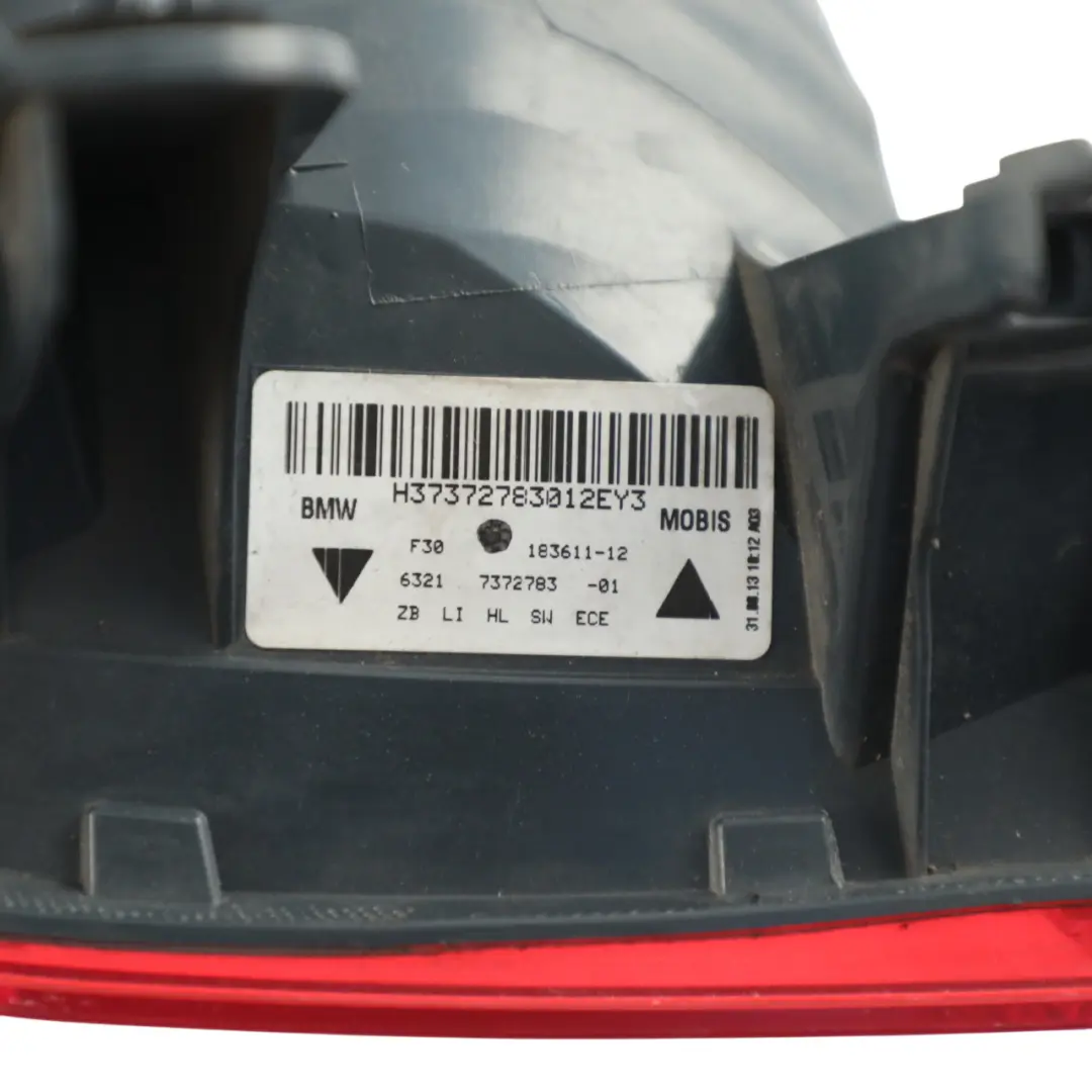 BMW F30 F80 M3 Feu Arrière Dans Le Panneau Latéral Gauche N/S 7372783 - SKU 7312845-1 - Numéro de pièce 7312845