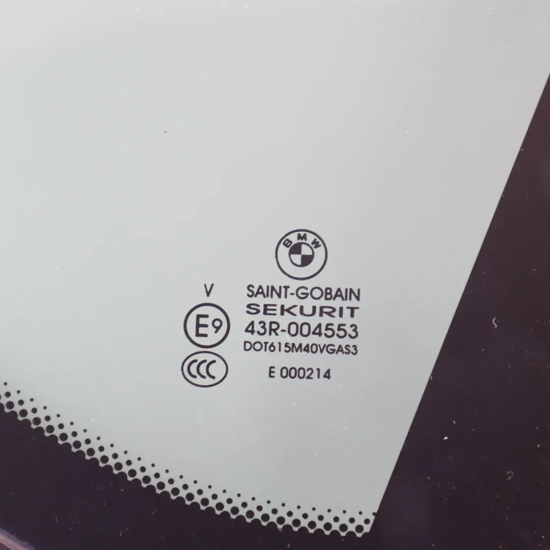  Window Glass BMW X6 F16 F86 Rear Side Quarter Fixed Right O/S AS3 - SKU 7317774 - Part number 7317774