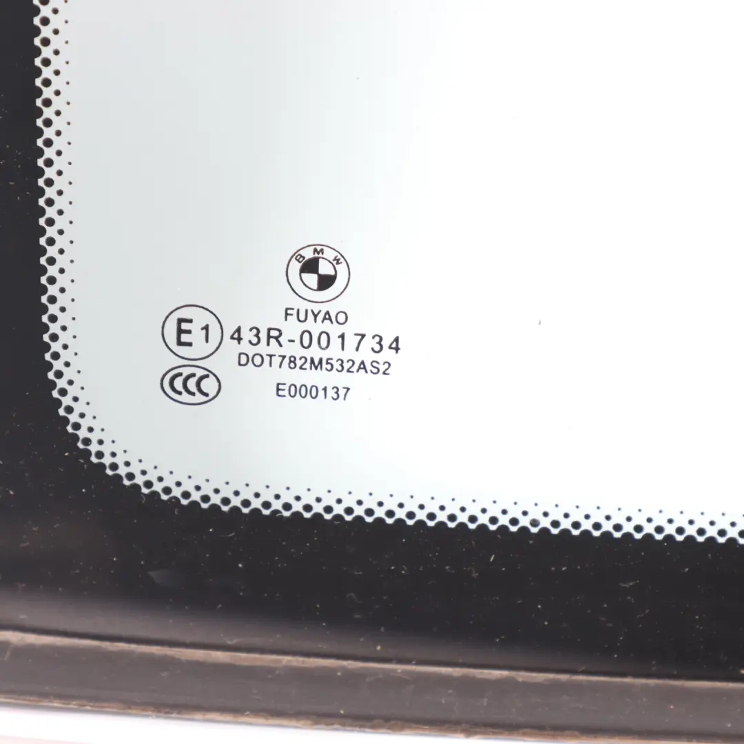 Side Window Left N/S Fixed Glass AS2 to BMW F46 Gran Tourer Rear with Part number 7326173 BMW F46 Gran Tourer Rear Side Window Left N/S Fixed Glass AS2 - SKU 7326173 - Part number 7326173