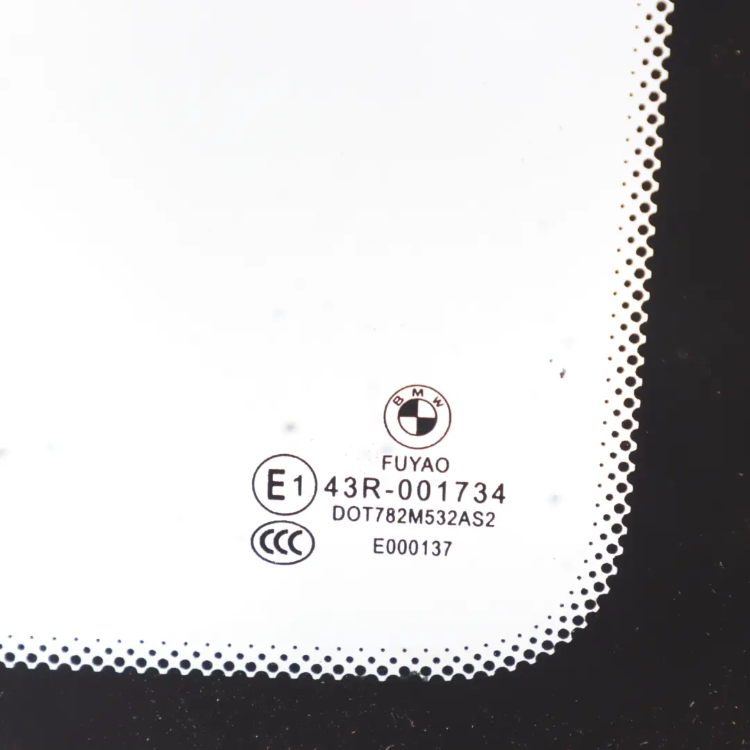 Side Window Right O/S Fixed Glass AS2 to BMW F46 Gran Tourer Rear with Part number 7326174 BMW F46 Gran Tourer Rear Side Window Right O/S Fixed Glass AS2 - SKU 7326174 - Part number 7326174