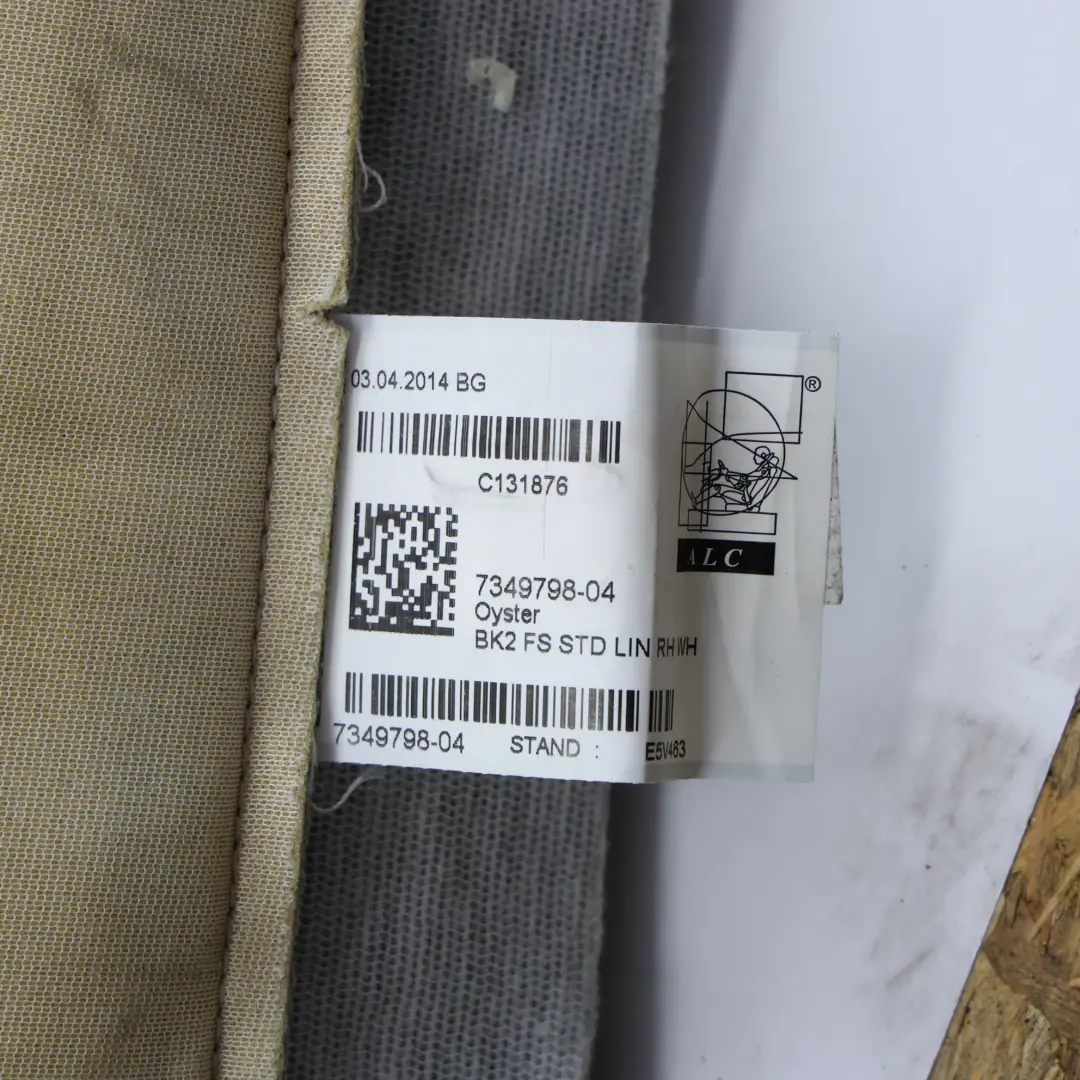 Heated Front Right O/S Oyster Leather Seat Electric to BMW 5 Series F10 F11 LCI with Part number 7349798 BMW 5 Series F10 F11 LCI Heated Front Right O/S Oyster Leather Seat Electric - SKU 7349798 - Part number 7349798