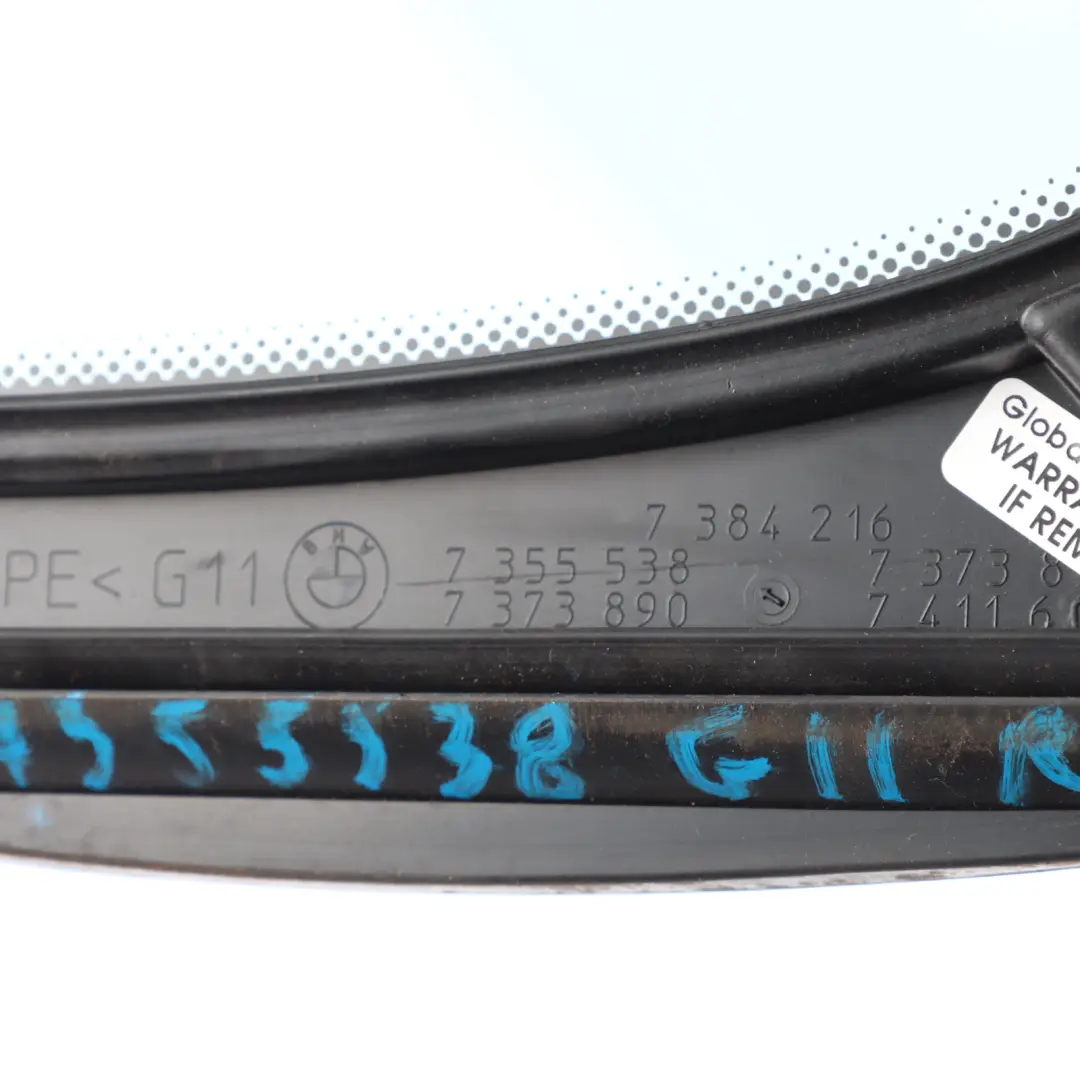 Fixed Window Glass Rear Right O/S Door Glazing Green AS2 7358914 to BMW G11 with Part number 7355538 BMW G11 Fixed Window Glass Rear Right O/S Door Glazing Green AS2 7358914 - SKU 7355538 - Part number 7355538