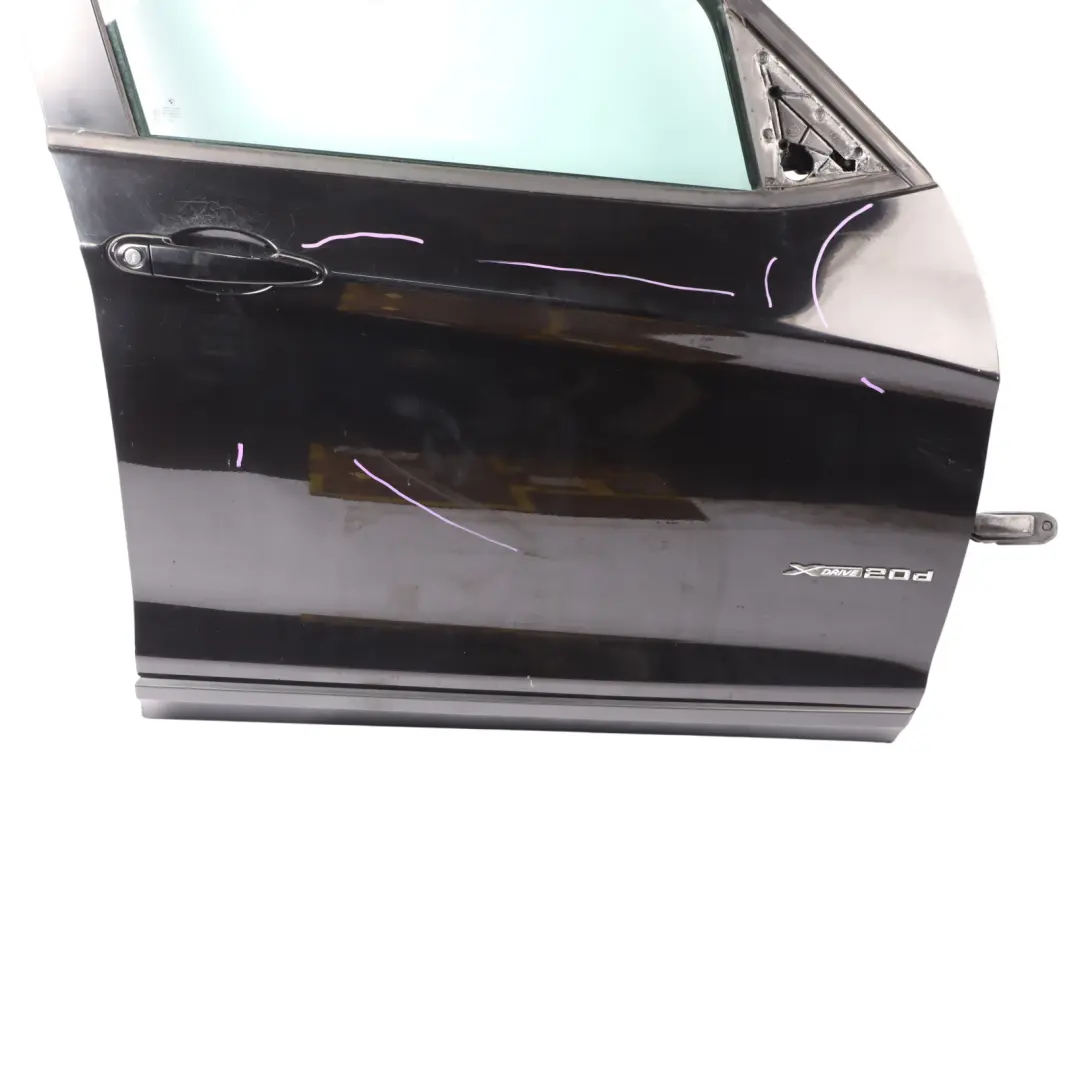 Door Front Right O/S Schwarz 2 Black - 668 to BMW X3 F25 with Part number 7355804 BMW X3 F25 Door Front Right O/S Schwarz 2 Black - 668 - SKU 7355804-SCH - Part number 7355804