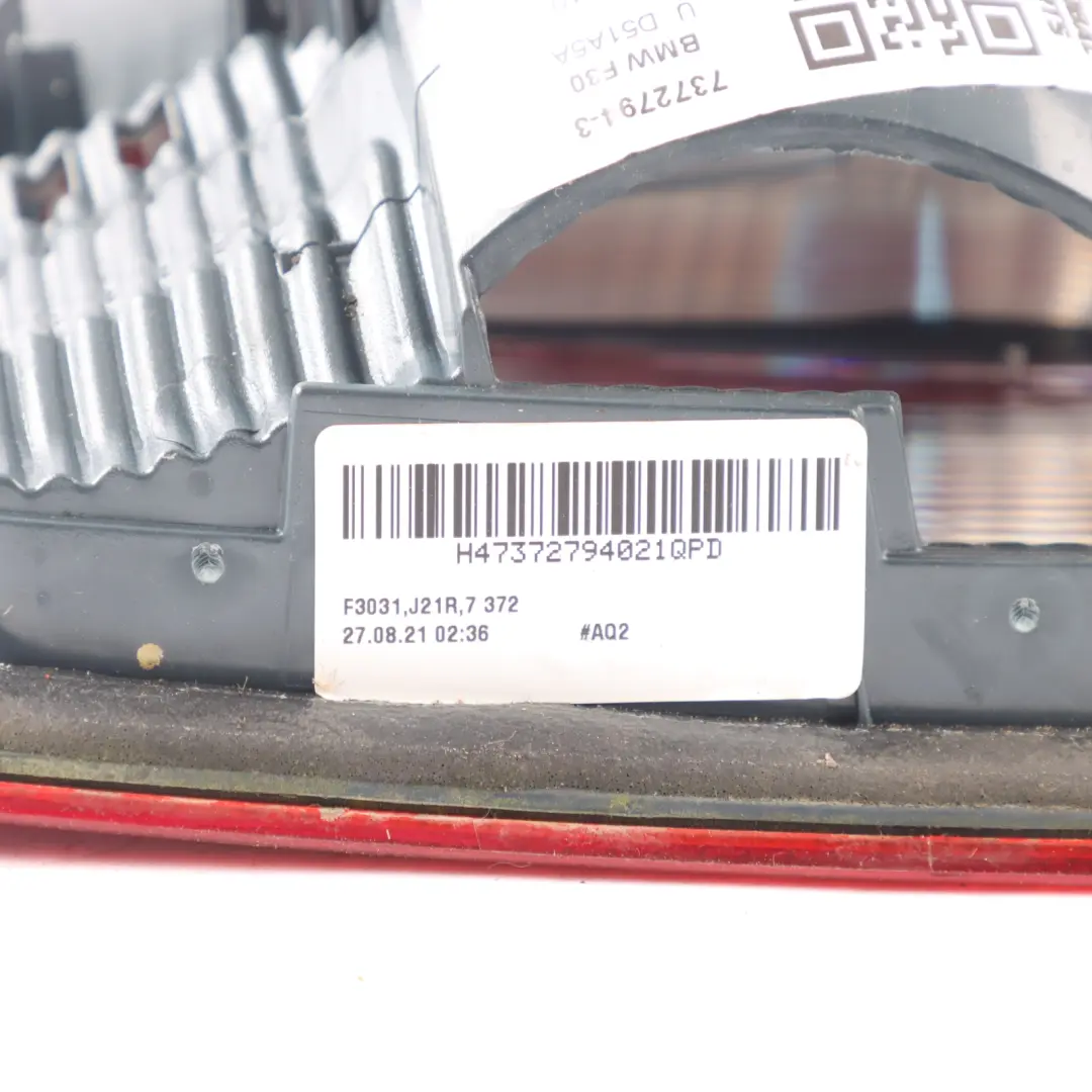 BMW F30 F31 F80 M3 Rear Light In Trunk Lid Boot Lamp Right O/S 7371112 - SKU 7372794-3 - Part number 7372794