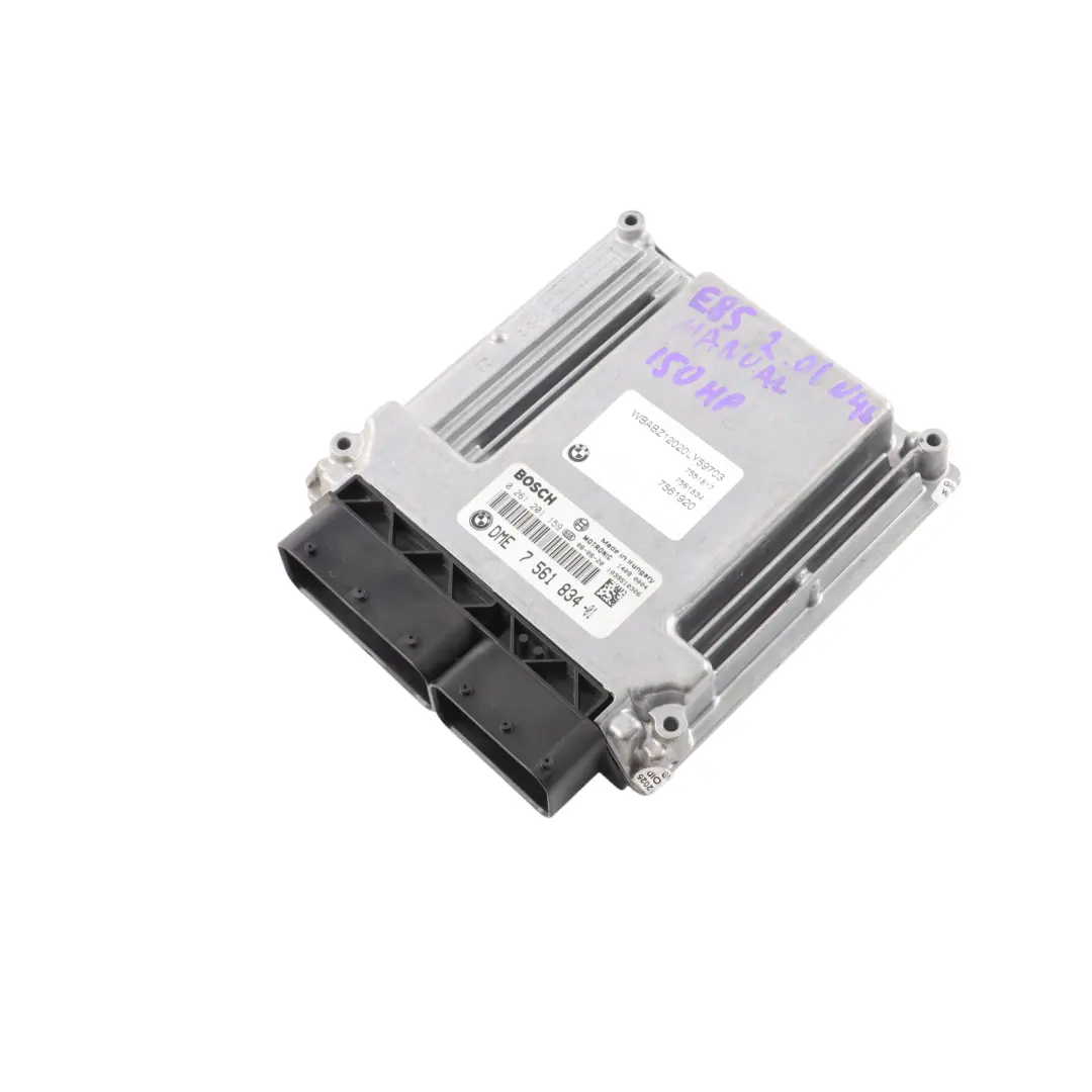 N46 150HP Engine ECU DME 7561834 Manual to BMW E85 E87 E90 120i 320i with Part number 7565301 BMW E85 E87 E90 120i 320i N46 150HP Engine ECU DME 7561834 Manual - SKU 7561834-21 - Part number 7565301