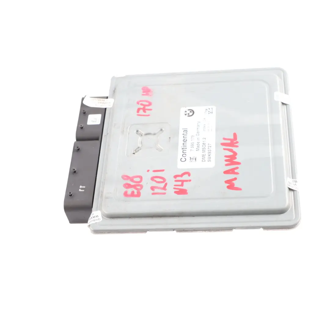 BMW E88 LCI E90 120i 320i N43 170HP Engine Control ECU DME Manual - SKU 7595179-19 - Part number 7595179