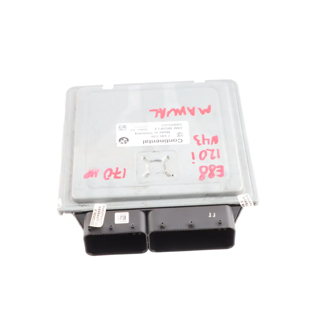 BMW E88 LCI E90 120i 320i N43 170HP Engine Control ECU DME Manual - SKU 7595179-19 - Part number 7595179