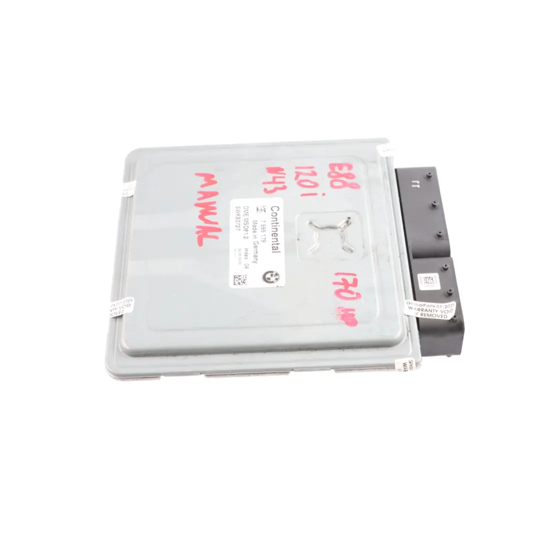 BMW E88 LCI E90 120i 320i N43 170HP Engine Control ECU DME Manual - SKU 7595179-19 - Part number 7595179