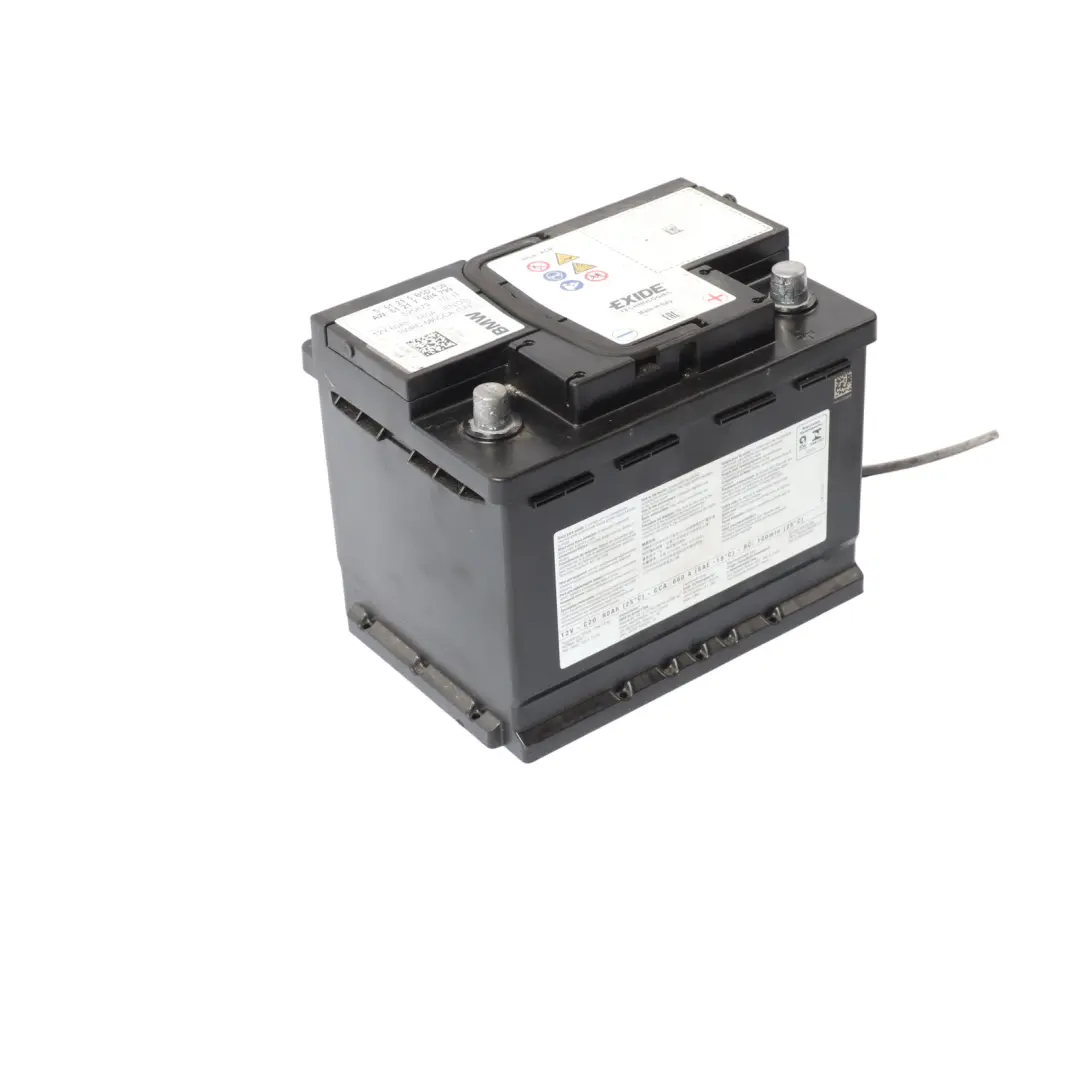 BMW AGM Exide Car Battery 12V 60Ah 660A - SKU 7604799 - Part number 7604799