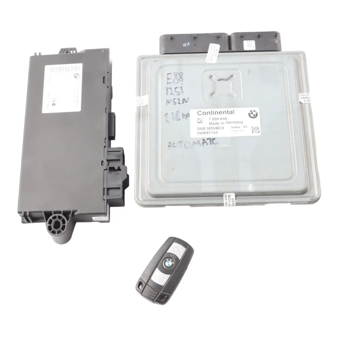 BMW E88 E90 E91 E92 125i 325i N52N 218HP Engine ECU Kit DME Automatic - SKU 7609656-4 - Part number 7609656