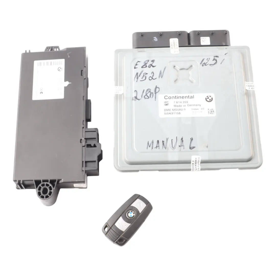 N52N 218HP Engine Control ECU Kit DME Manual to BMW E82 E88 125i with Part number 7614359 BMW E82 E88 125i N52N 218HP Engine Control ECU Kit DME Manual - SKU 7614359 - Part number 7614359
