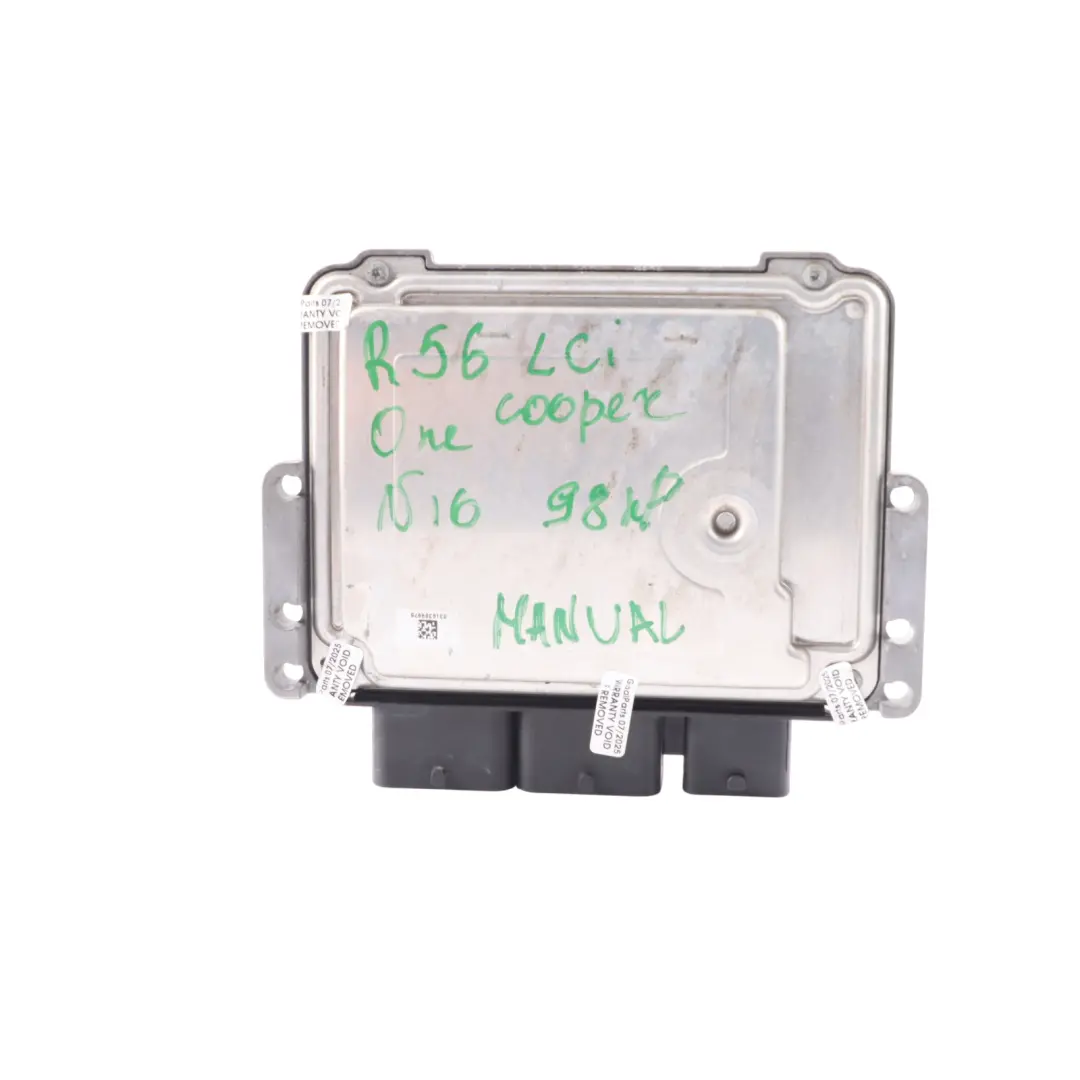 98HP Engine Control ECU Kit DME Manual to Mini R55 R56 LCI R60 One N16 with Part number 7627520 Mini R55 R56 LCI R60 One N16 98HP Engine Control ECU Kit DME Manual - SKU 7627520-5 - Part number 7627520