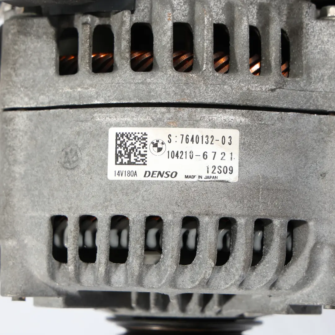 BMW F20 LCI F30 Mini F56 F60 Alternator Generator DENSO 180A - SKU 7640132-3 - Part number 7640132