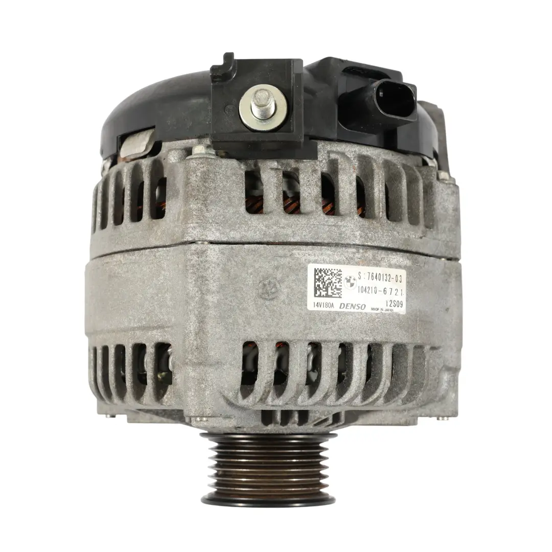 Alternator Generator DENSO 180A to BMW F20 LCI F30 Mini F56 F60 with Part number 7640132 BMW F20 LCI F30 Mini F56 F60 Alternator Generator DENSO 180A - SKU 7640132-3 - Part number 7640132