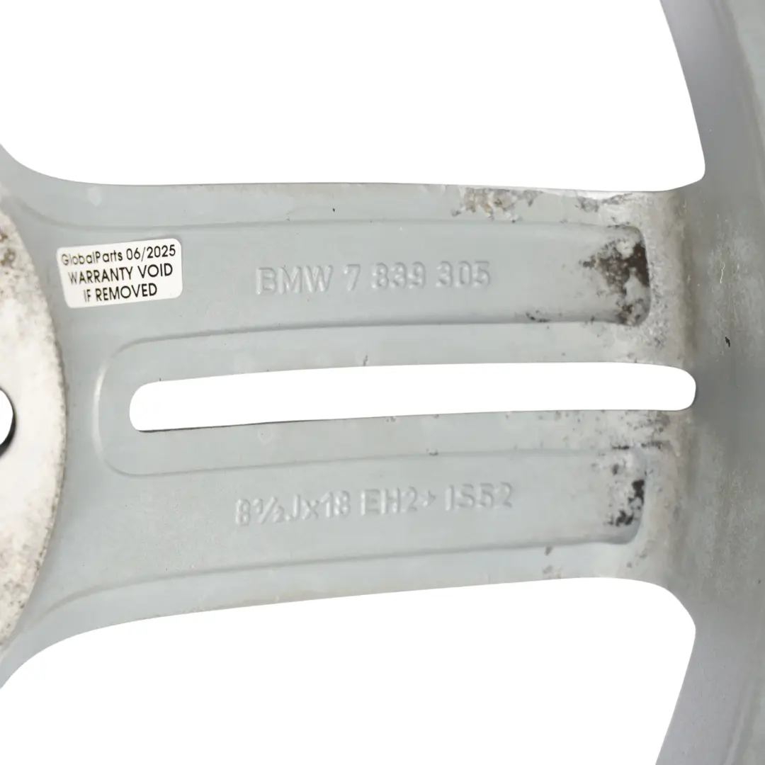 BMW E81 E87 Leicht Metall Felge Hinten 18" 8,5J M Doppel Speiche 208 - SKU 7839305-2 - Teilenummer 7839305