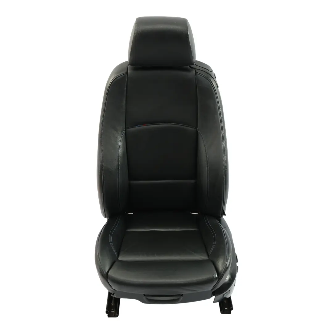 BMW E92 LCI M Sport Schwarz Leder vorne links Sitz Kontrast Blau Elektrisch - SKU 7843049-1 - Teilenummer 7843049