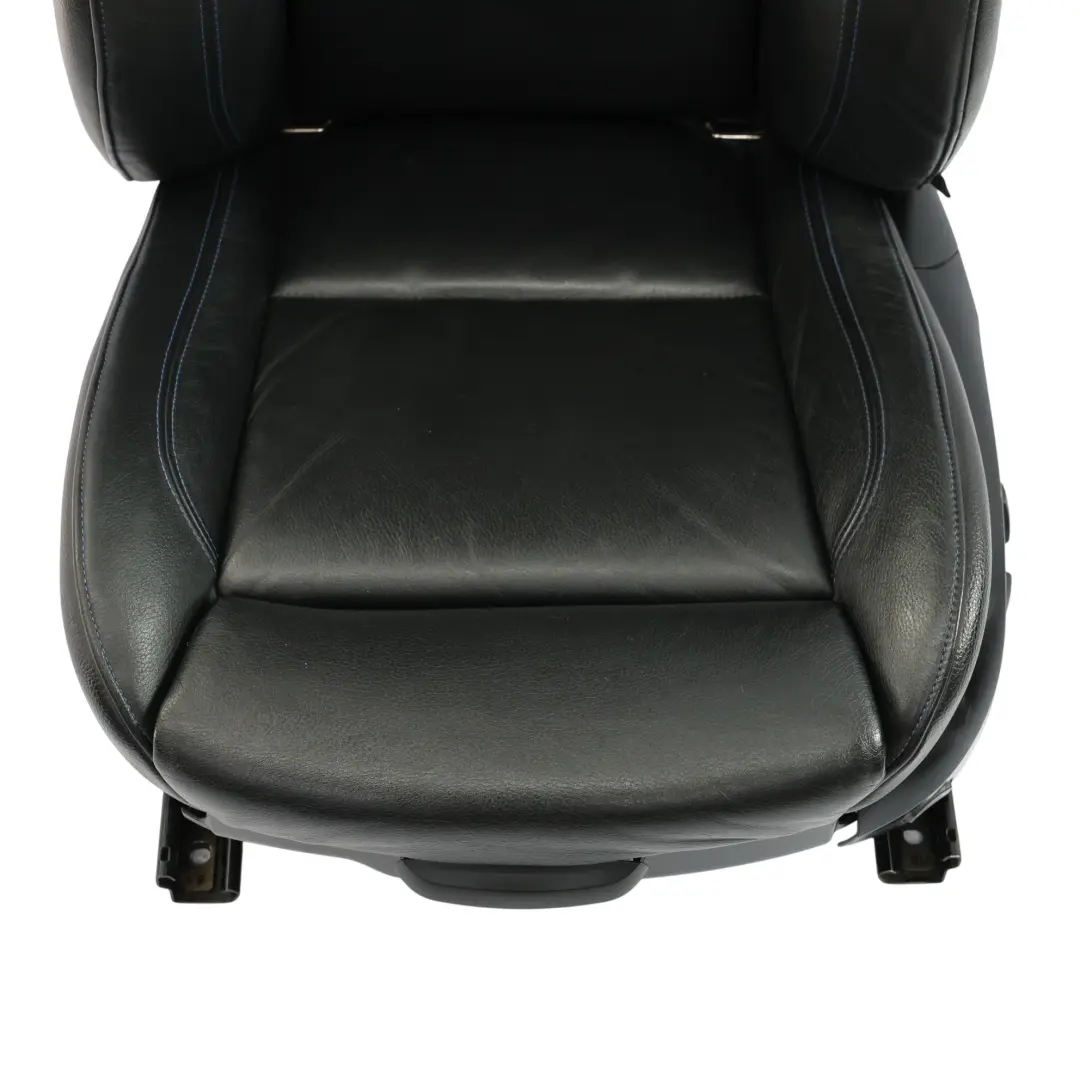 BMW E92 LCI M Sport Black Leather Front Left Seat N/S Contrast Blue Electric - SKU 7843049-1 - Part number 7843049