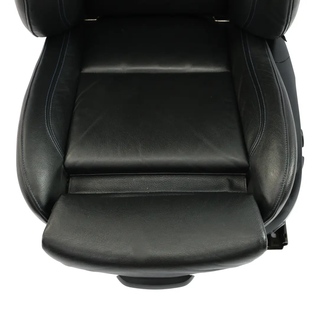 BMW E92 LCI M Sport Black Leather Front Left Seat N/S Contrast Blue Electric - SKU 7843049-1 - Part number 7843049