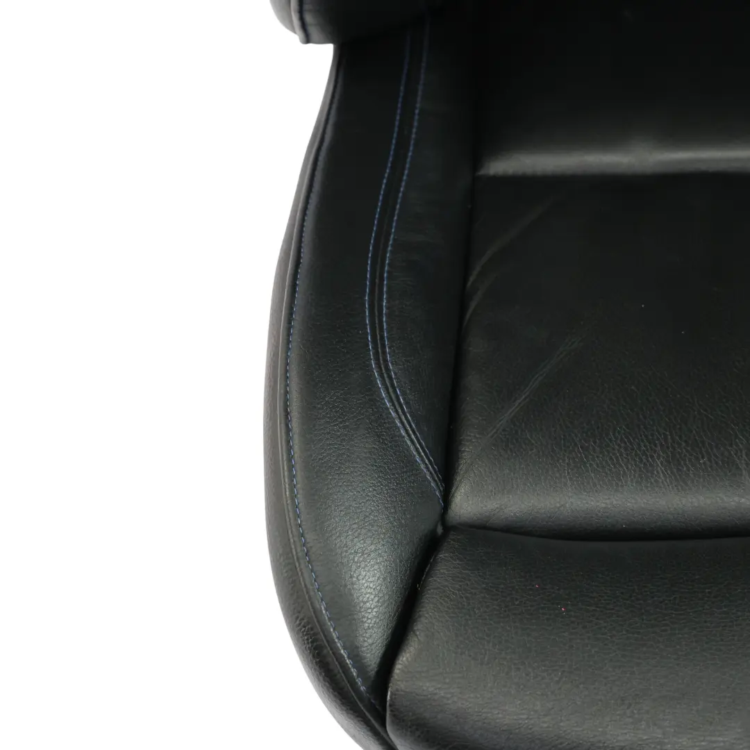 BMW E92 LCI M Sport Black Leather Front Left Seat N/S Contrast Blue Electric - SKU 7843049-1 - Part number 7843049