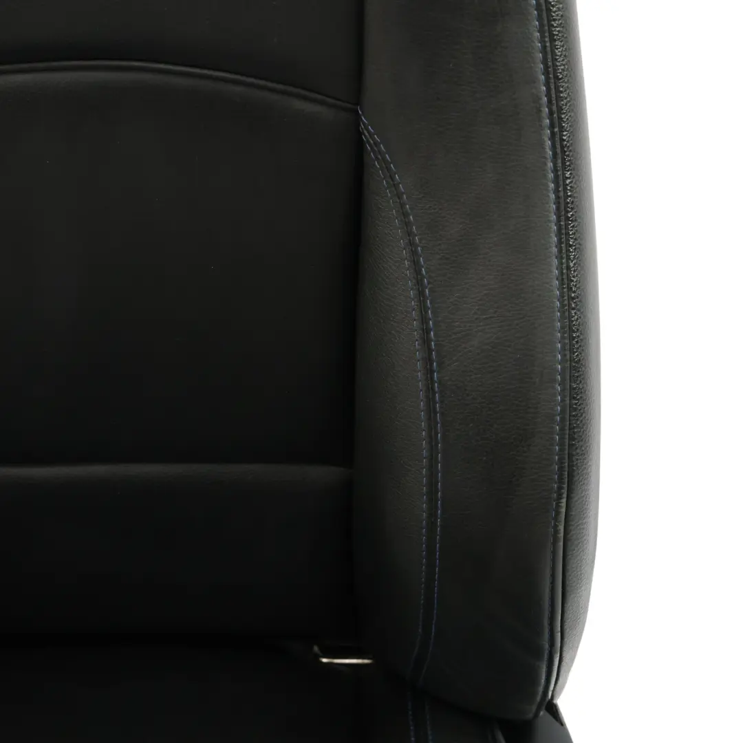 BMW E92 LCI M Sport Black Leather Front Left Seat N/S Contrast Blue Electric - SKU 7843049-1 - Part number 7843049