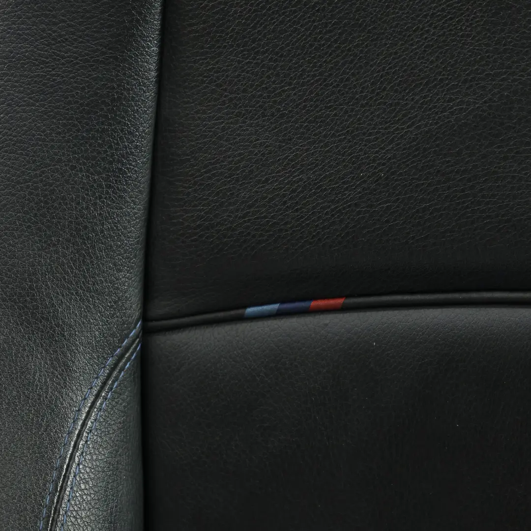 BMW E92 LCI M Sport Black Leather Front Left Seat N/S Contrast Blue Electric - SKU 7843049-1 - Part number 7843049