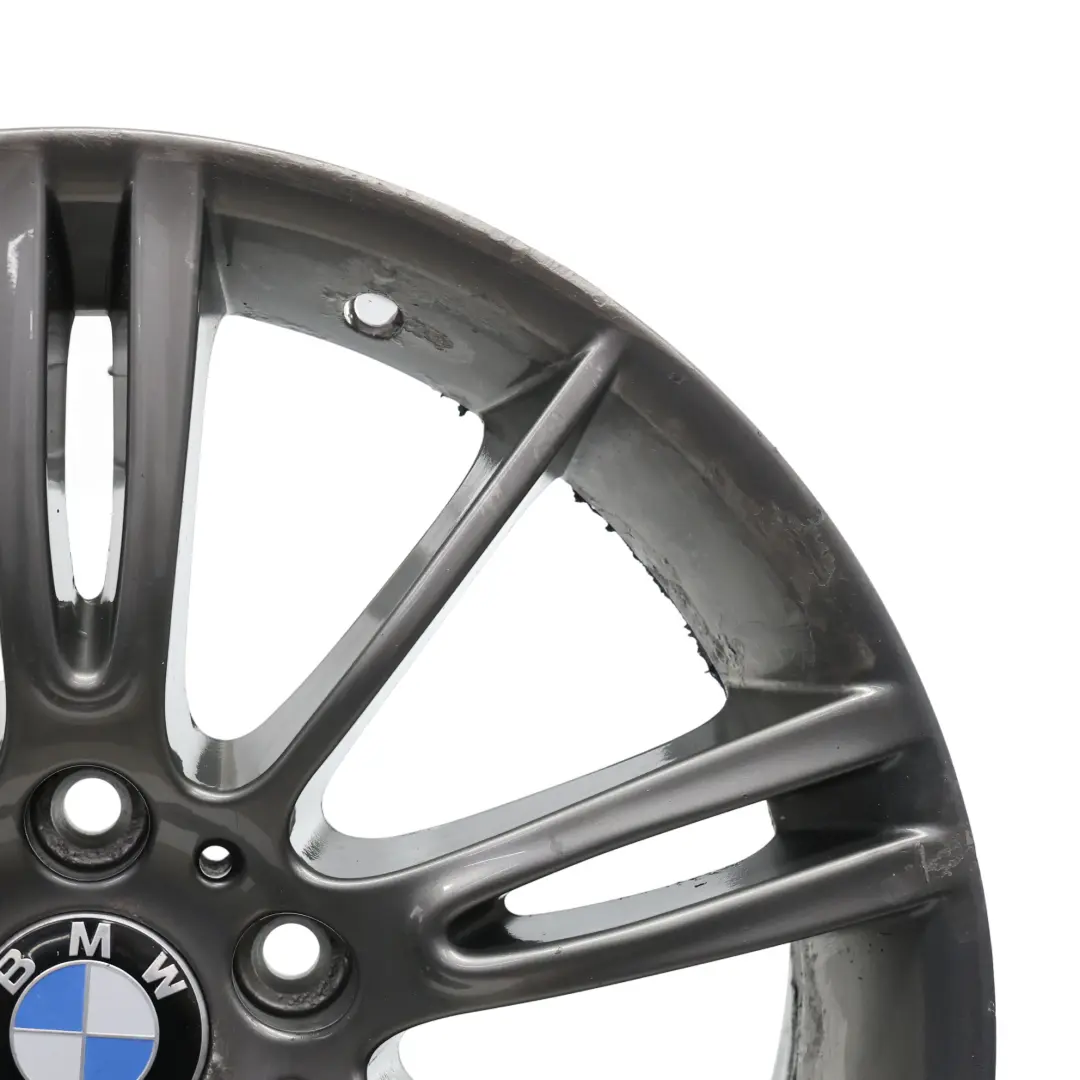 Ferricgrey Leicht Metall Felge 18" ET:34 8J M Spider Speiche 193 für BMW E90 E91 E92 mit Teilenummer 7843839 BMW E90 E91 E92 Ferricgrey Leicht Metall Felge 18" ET:34 8J M Spider Speiche 193 - SKU 7843839-1 - Teilenummer 7843839