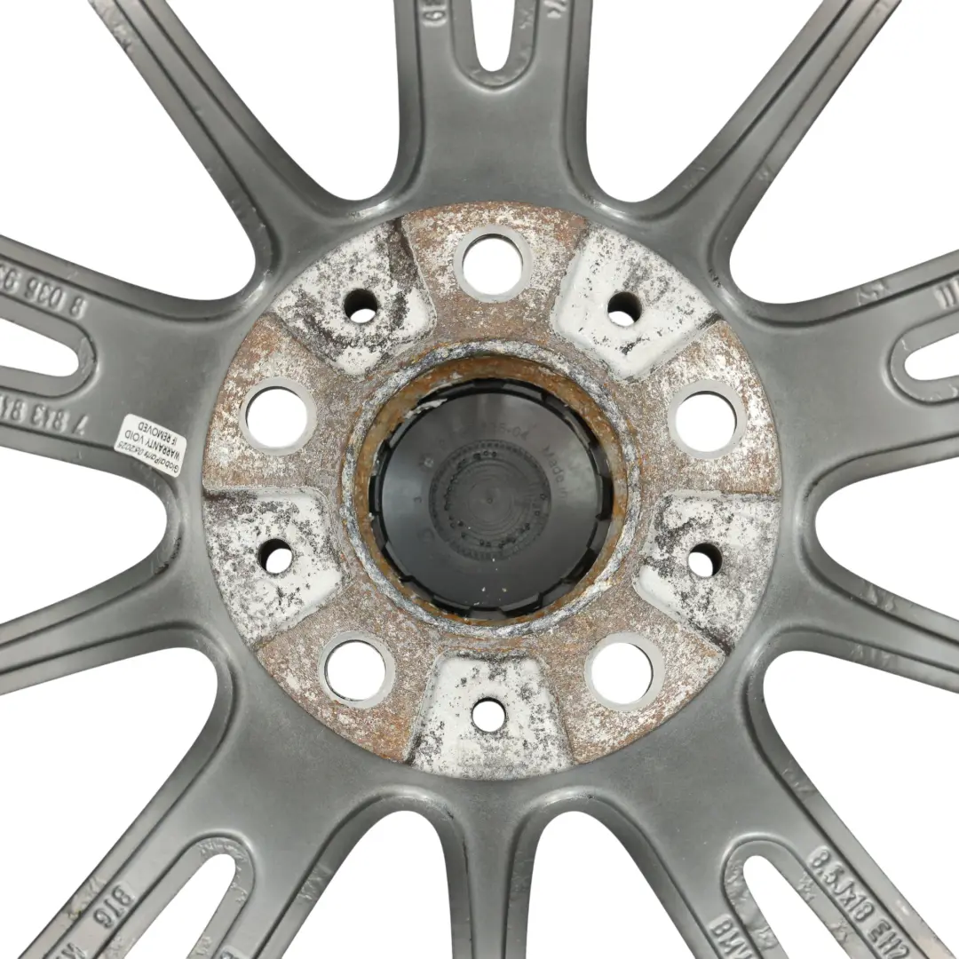 BMW E90 E91 Ferricgrey Hinterradfelge 18" ET:37 8.5J M Spider Speiche 193 - SKU 7843841-2 - Teilenummer 7843841