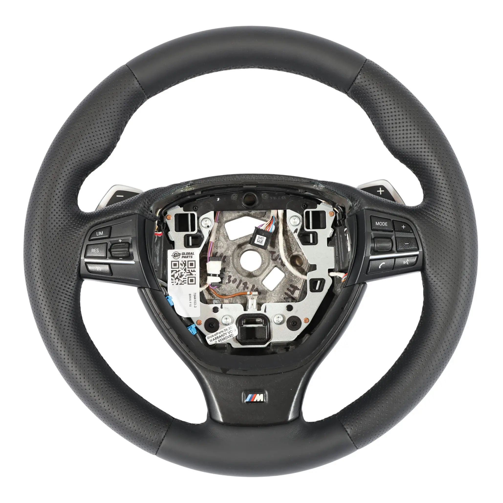 BMW F01 LCI F10 F11 NEU Schwarz Leder M Sport Dickes Lenkrad Paddle Shift