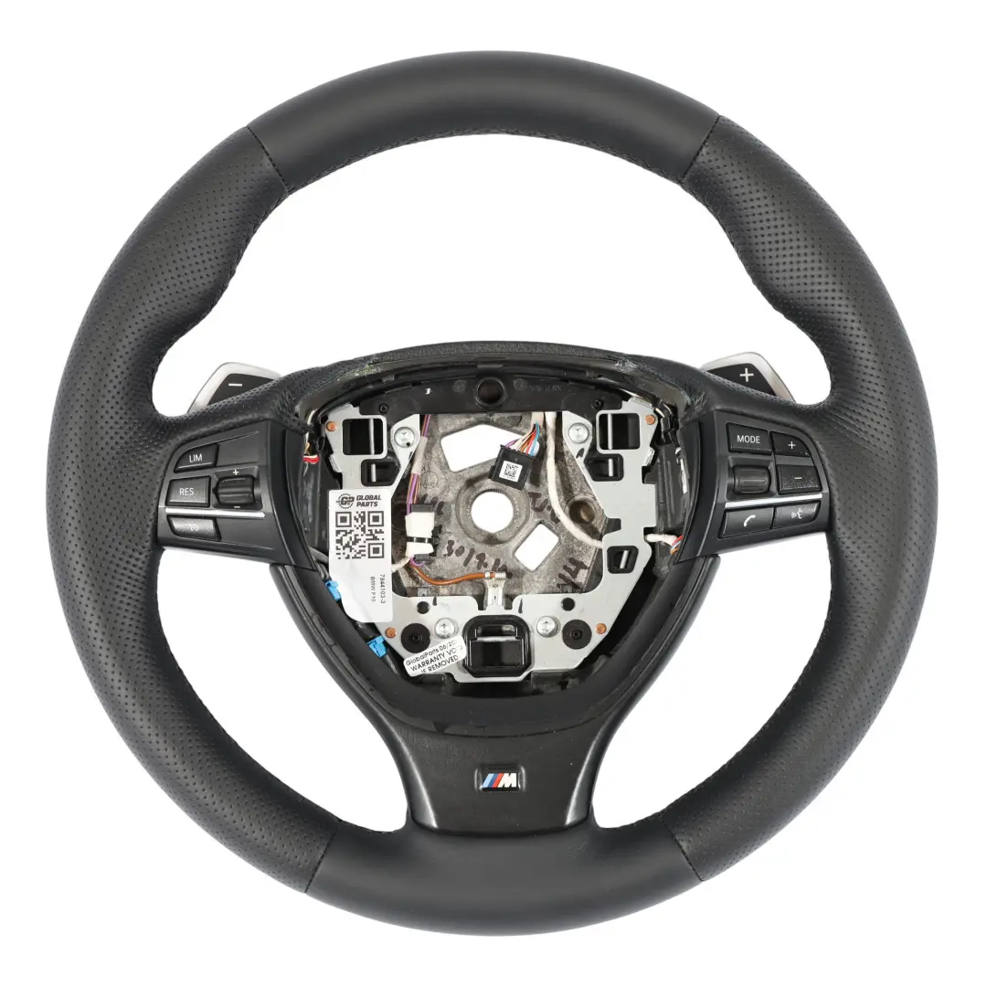 NUEVO Cuero Negro M Sport Grueso Volante Paddle Shift para BMW F01 LCI F10 F11 con número de pieza 7844103 BMW F01 LCI F10 F11 NUEVO Cuero Negro M Sport Grueso Volante Paddle Shift - SKU 7844103-3 - Número de pieza 7844103