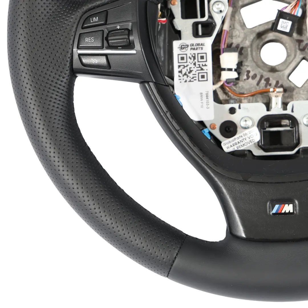 BMW F01 LCI F10 F11 NUEVO Cuero Negro M Sport Grueso Volante Paddle Shift - SKU 7844103-3 - Número de pieza 7844103