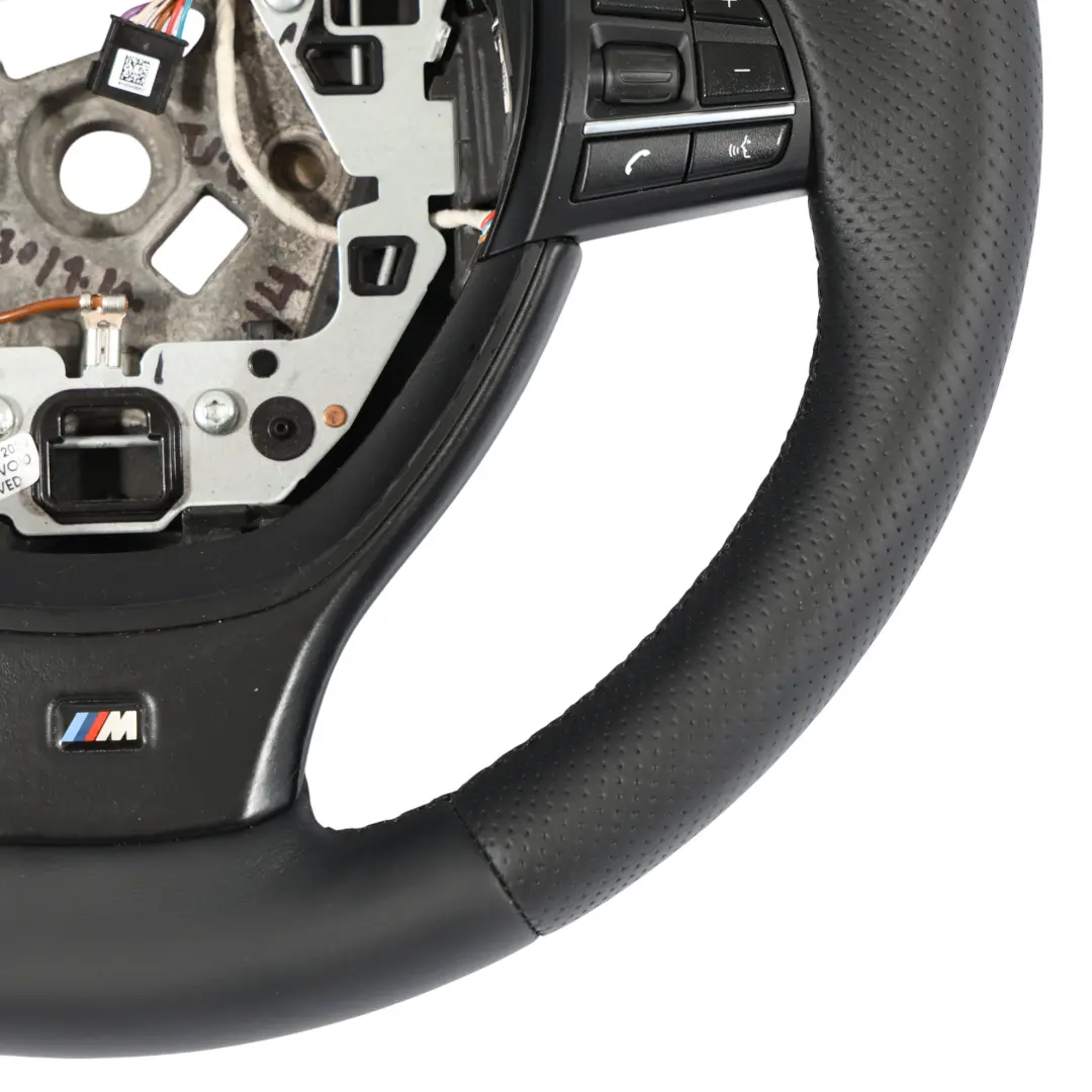 BMW F01 LCI F10 F11 NUOVO NERO Pelle M Sport Spessore Volante Paddle Shift - SKU 7844103-3 - Numero di parte 7844103