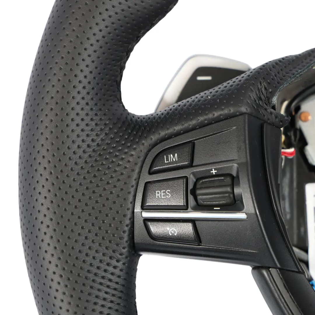 BMW F01 LCI F10 F11 NEW Black Leather M Sport Thick Steering Wheel Paddle Shift - SKU 7844103-3 - Part number 7844103