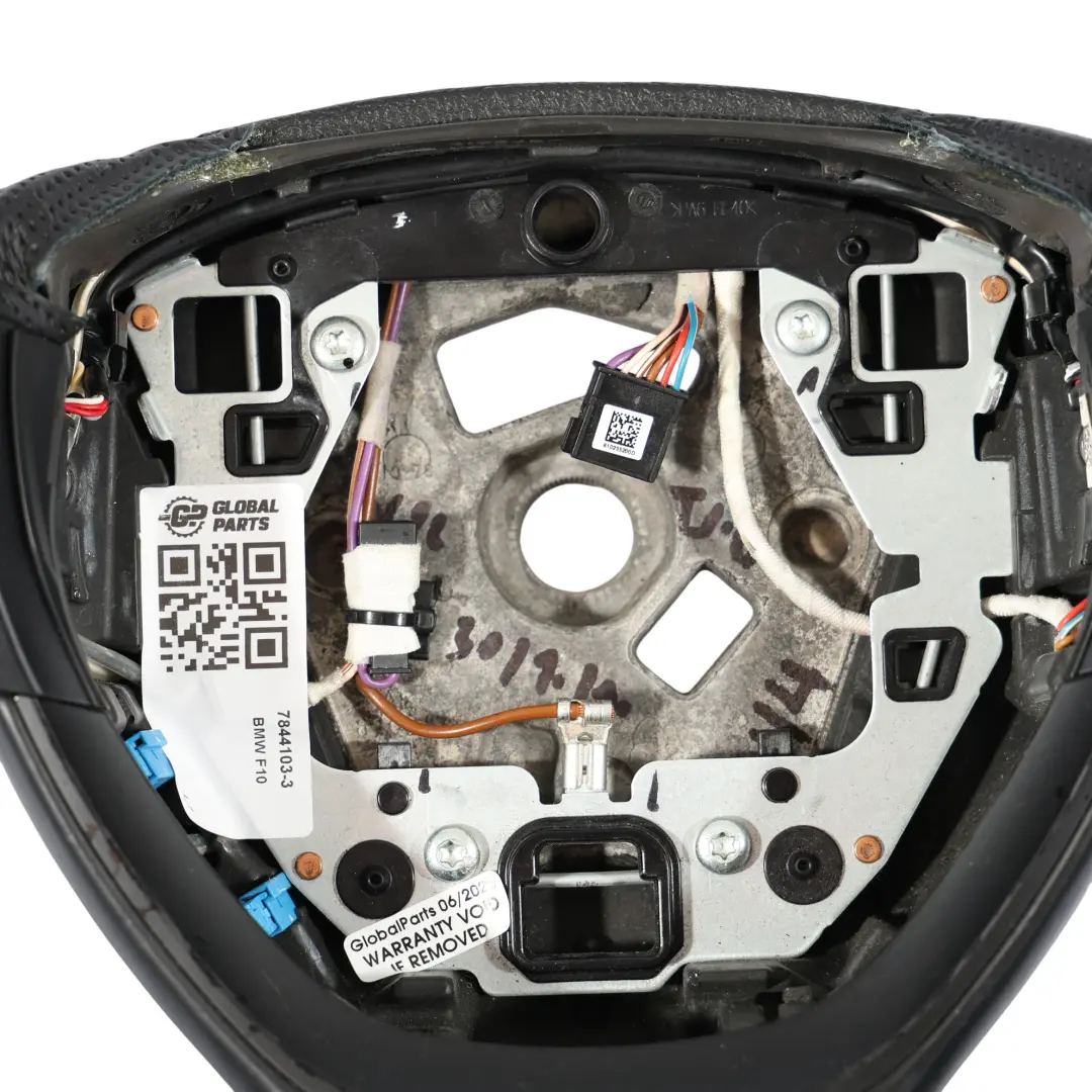 BMW F01 LCI F10 F11 NUEVO Cuero Negro M Sport Grueso Volante Paddle Shift - SKU 7844103-3 - Número de pieza 7844103