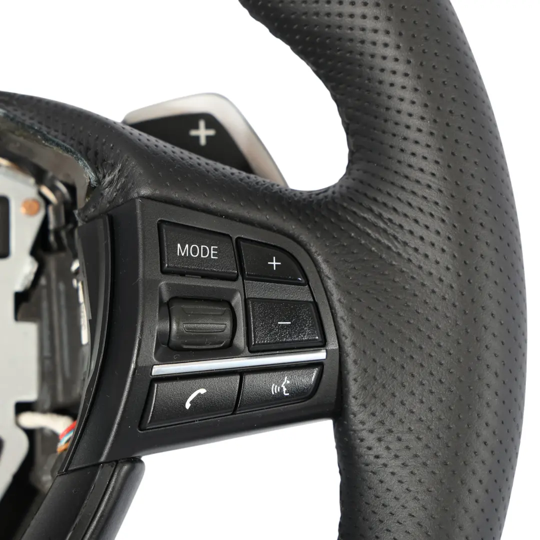 BMW F01 LCI F10 F11 NUEVO Cuero Negro M Sport Grueso Volante Paddle Shift - SKU 7844103-3 - Número de pieza 7844103