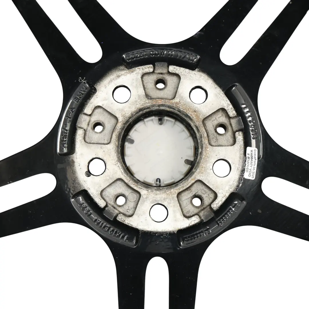 BMW E90 E91 Front Black Alloy Wheel Rim 19" M Double Spoke 313 8J ET:37 - SKU 7844343-6 - Part number 7844343