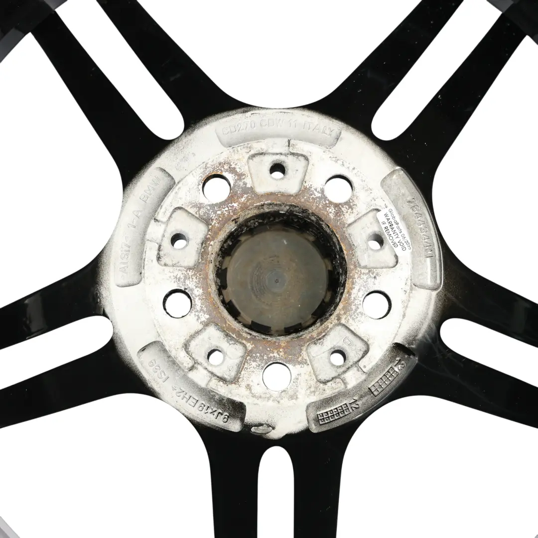 Alloy Wheel 19" 9J ET:39 M Double Spoke 313 to BMW E90 E91 E92 Black with Part number 7844344 BMW E90 E91 E92 Black Alloy Wheel 19" 9J ET:39 M Double Spoke 313 - SKU 7844344-2 - Part number 7844344