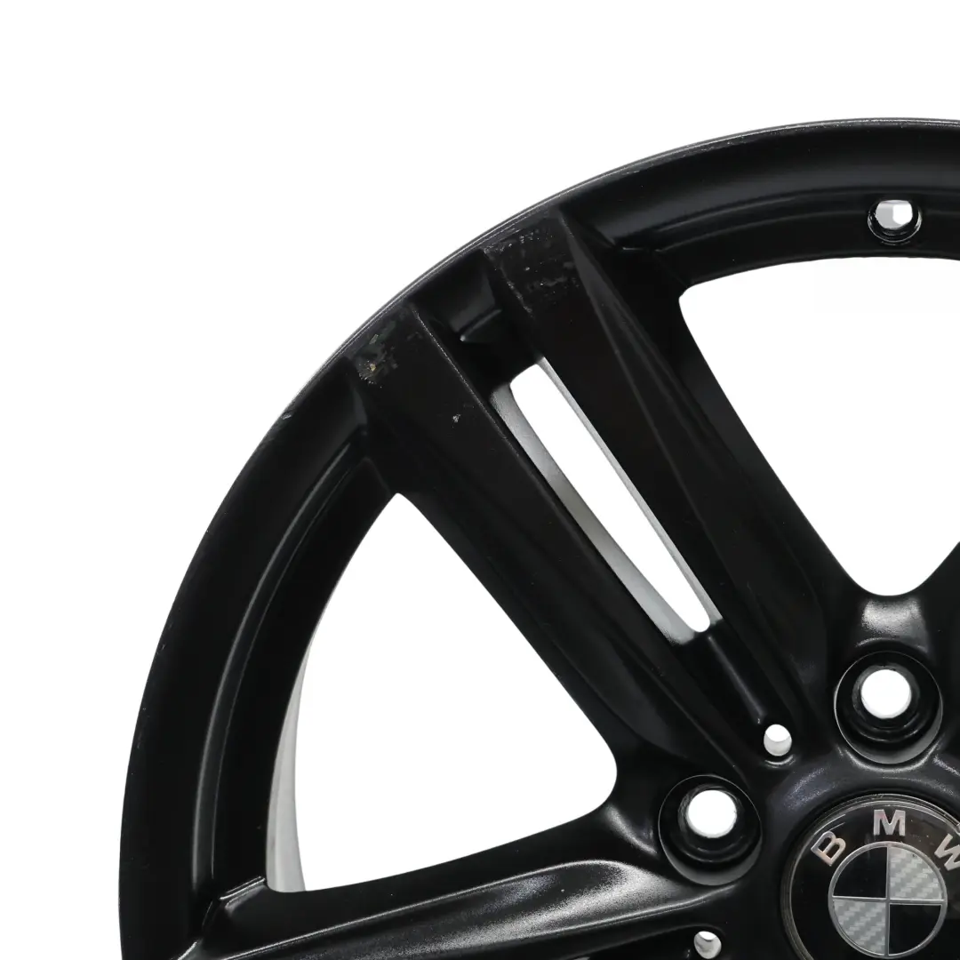 BMW F20 F21 F22 Rear Black Alloy Wheel Rim 18" 8J ET:52 M Star Spoke 386 - SKU 7845853-6 - Part number 7845853