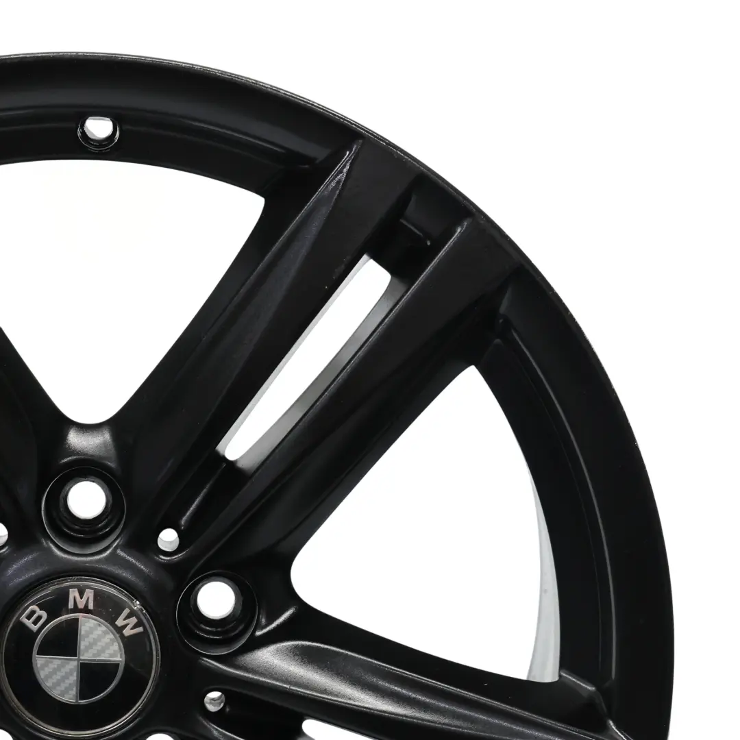 BMW F20 F21 F22 Rear Black Alloy Wheel Rim 18" 8J ET:52 M Star Spoke 386 - SKU 7845853-6 - Part number 7845853