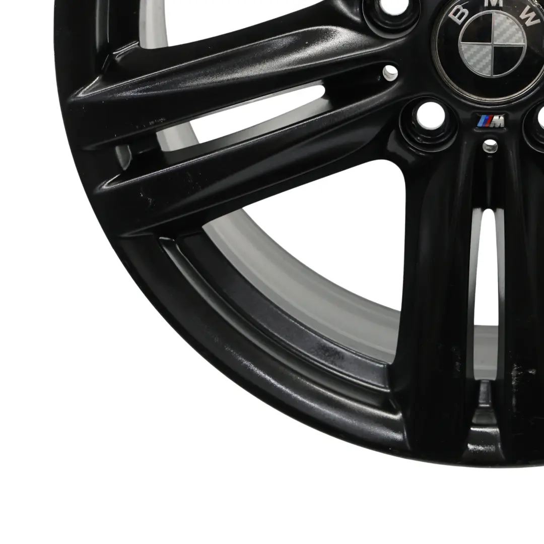 BMW F20 F21 F22 Rear Black Alloy Wheel Rim 18" 8J ET:52 M Star Spoke 386 - SKU 7845853-6 - Part number 7845853
