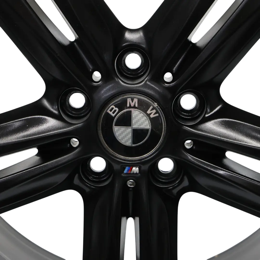 BMW F20 F21 F22 Rear Black Alloy Wheel Rim 18" 8J ET:52 M Star Spoke 386 - SKU 7845853-6 - Part number 7845853