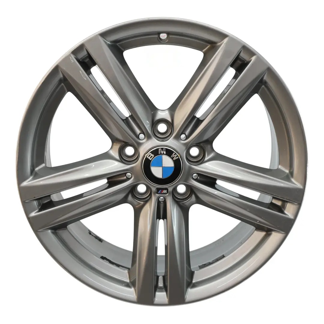 BMW F20 Rear Alloy Wheel Rim Ferricgrey 18" 8J ET:52 M Star Spoke 386 - SKU 7845853-8 - Part number 7845853