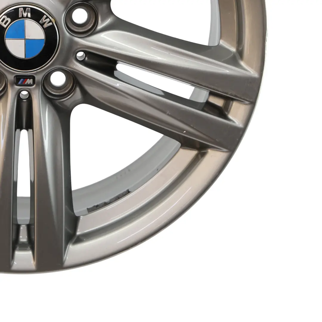 BMW F20 Rear Alloy Wheel Rim Ferricgrey 18" 8J ET:52 M Star Spoke 386 - SKU 7845853-8 - Part number 7845853