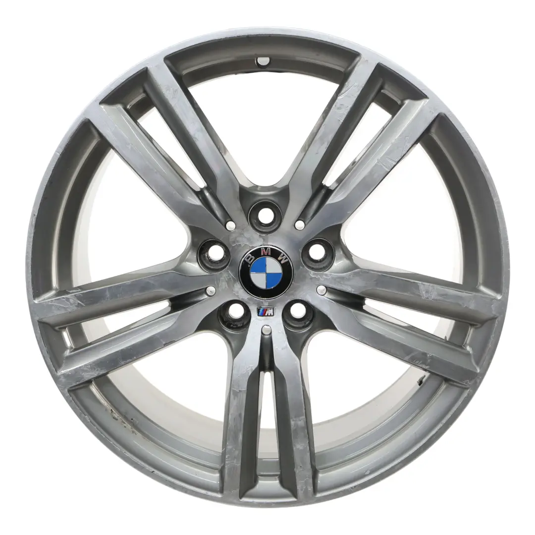 Wheel Rim BMW F45 F46 Ferric Grey Alloy 18" M Double Spoke 486 ET:57 8J - SKU 7848602-4 - Part number 7848602