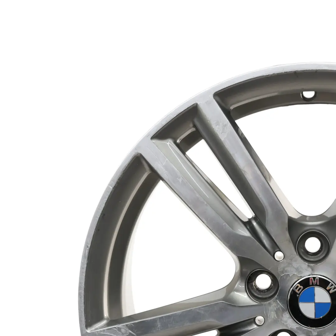 Wheel Rim BMW F45 F46 Ferric Grey Alloy 18" M Double Spoke 486 ET:57 8J - SKU 7848602-4 - Part number 7848602