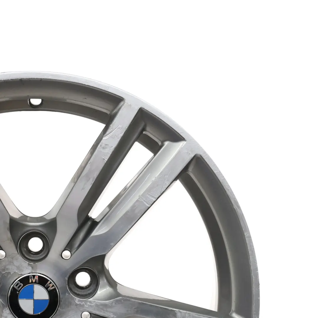 Wheel Rim BMW F45 F46 Ferric Grey Alloy 18" M Double Spoke 486 ET:57 8J - SKU 7848602-4 - Part number 7848602
