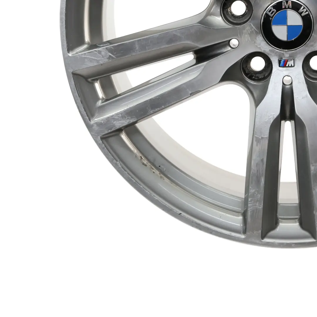 Wheel Rim BMW F45 F46 Ferric Grey Alloy 18" M Double Spoke 486 ET:57 8J - SKU 7848602-4 - Part number 7848602