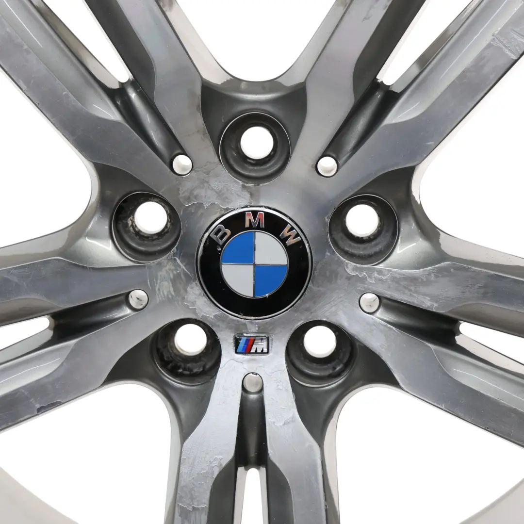 Wheel Rim BMW F45 F46 Ferric Grey Alloy 18" M Double Spoke 486 ET:57 8J - SKU 7848602-4 - Part number 7848602