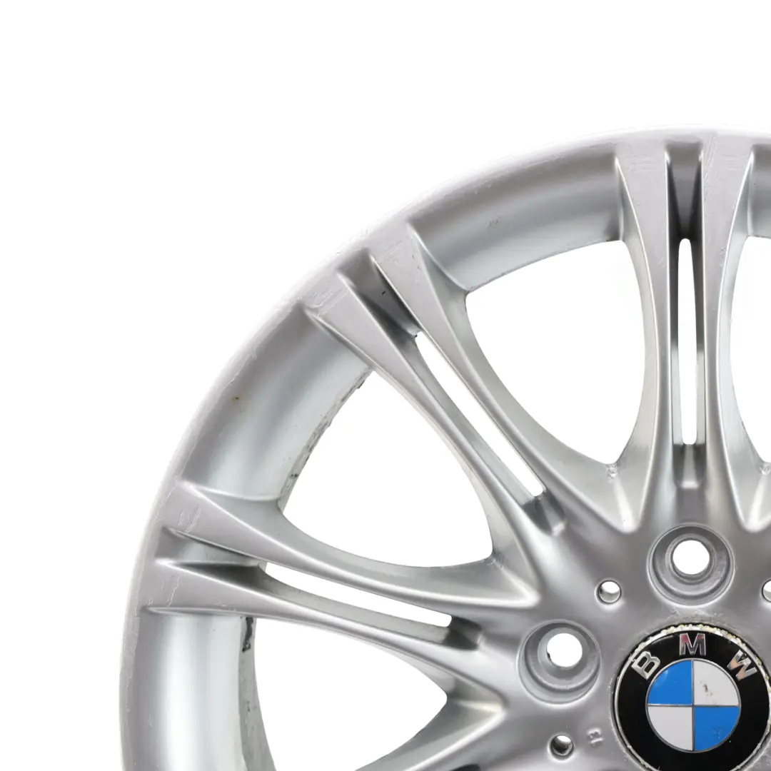 Silber Vorne Alu Felge Alufelge 18" 8J ET:47 M Doppelspeiche 135 für BMW E46 E85 mit Teilenummer 7896470 BMW E46 E85 Silber Vorne Alu Felge Alufelge 18" 8J ET:47 M Doppelspeiche 135 - SKU 7896470-2 - Teilenummer 7896470