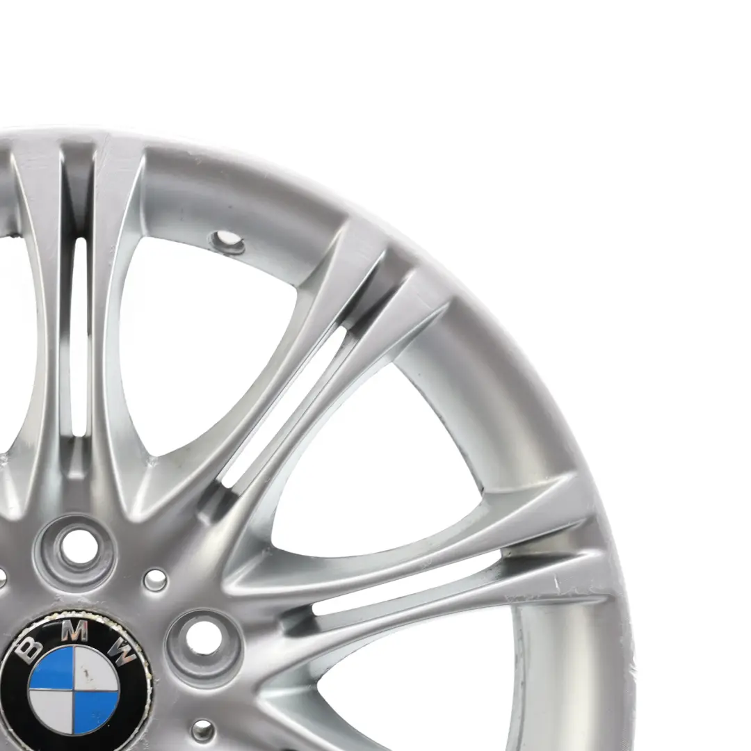 Silber Vorne Alu Felge Alufelge 18" 8J ET:47 M Doppelspeiche 135 für BMW E46 E85 mit Teilenummer 7896470 BMW E46 E85 Silber Vorne Alu Felge Alufelge 18" 8J ET:47 M Doppelspeiche 135 - SKU 7896470-2 - Teilenummer 7896470