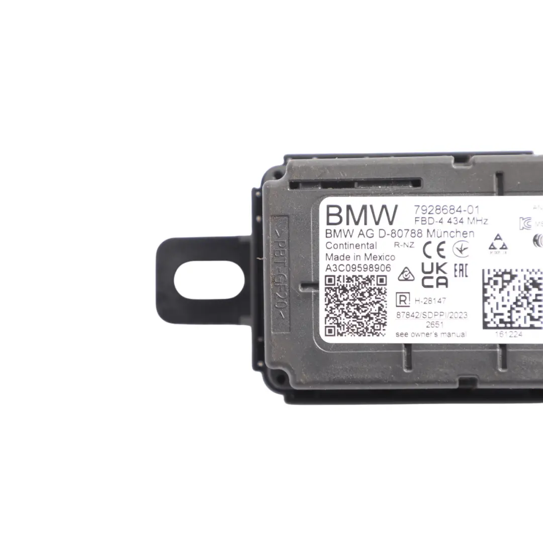 Radio Remote Control Receiver Module Unit 434 MHz to BMW G60 U06 Mini F65 with Part number 7928684 BMW G60 U06 Mini F65 Radio Remote Control Receiver Module Unit 434 MHz - SKU 7928684 - Part number 7928684
